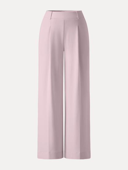 Women's Stretchy Wide Leg Pants with High Rise for Office