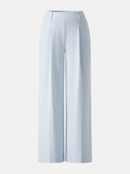Women's Stretchy Wide Leg Pants with High Rise for Office