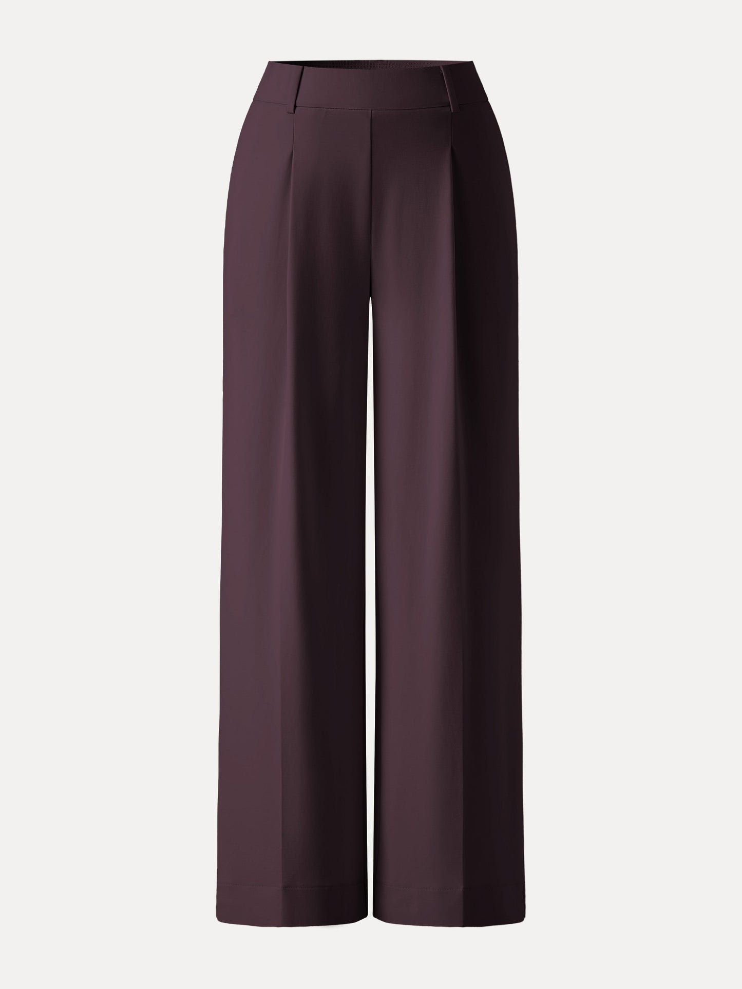Women's Stretchy Wide Leg Pants with High Rise for Office