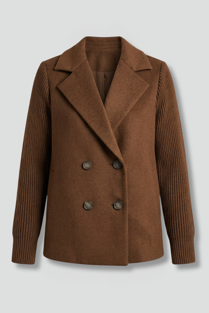 Women's Structured Blazer with Lapel Collar for Office