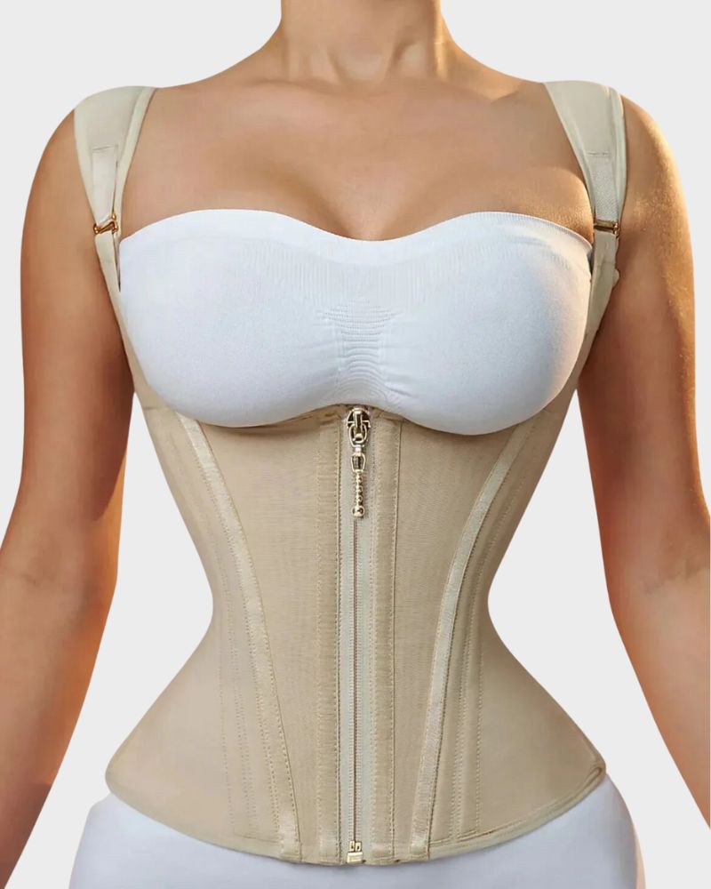 Women's Tummy Control Waist Trainer with Straps for Workout