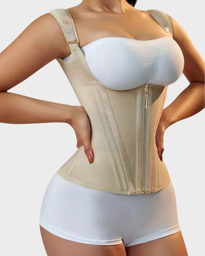 Women's Tummy Control Waist Trainer with Straps for Workout