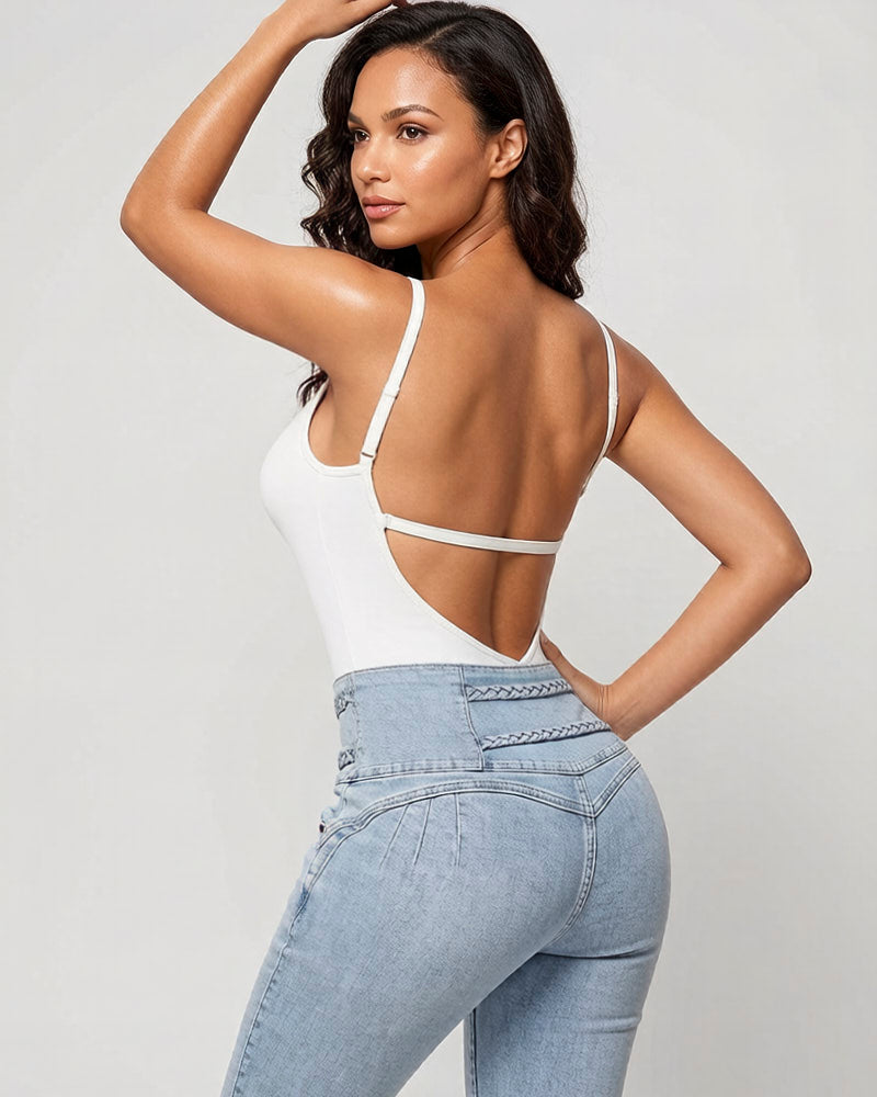 Women's U Plunge Strapless Bodysuit for Bridal Wear