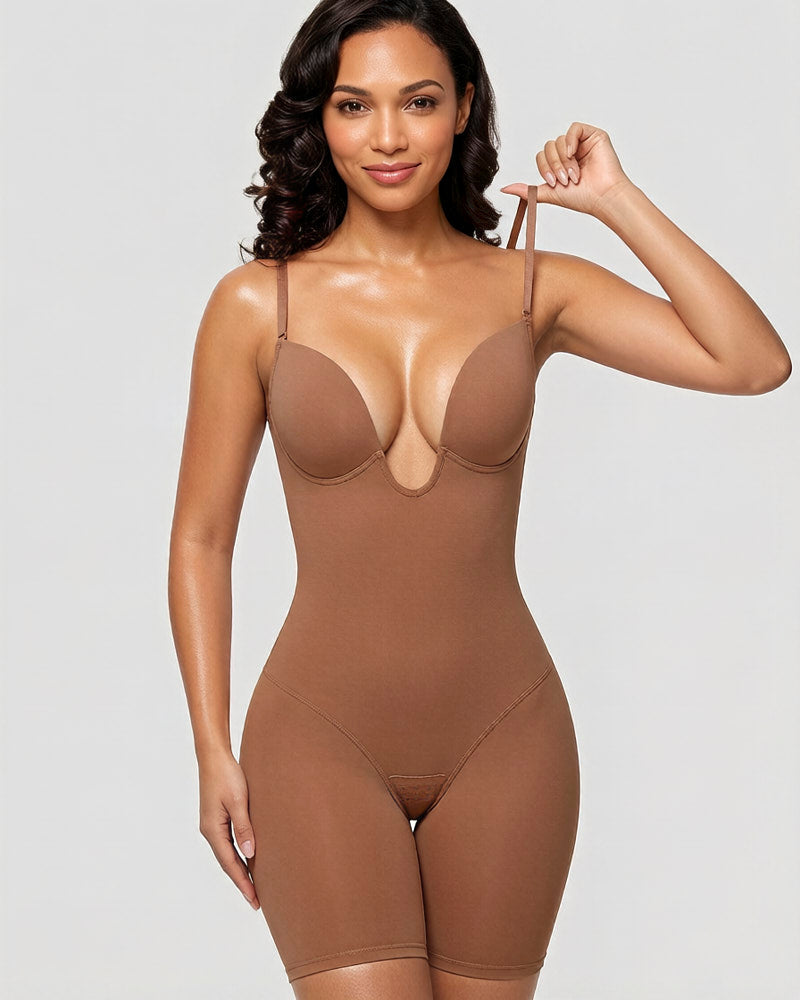 Women's U Plunge Strapless Bodysuit for Bridal Wear