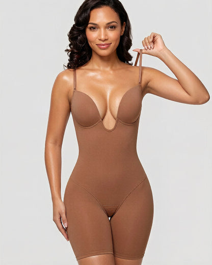 Women's U Plunge Strapless Bodysuit for Bridal Wear