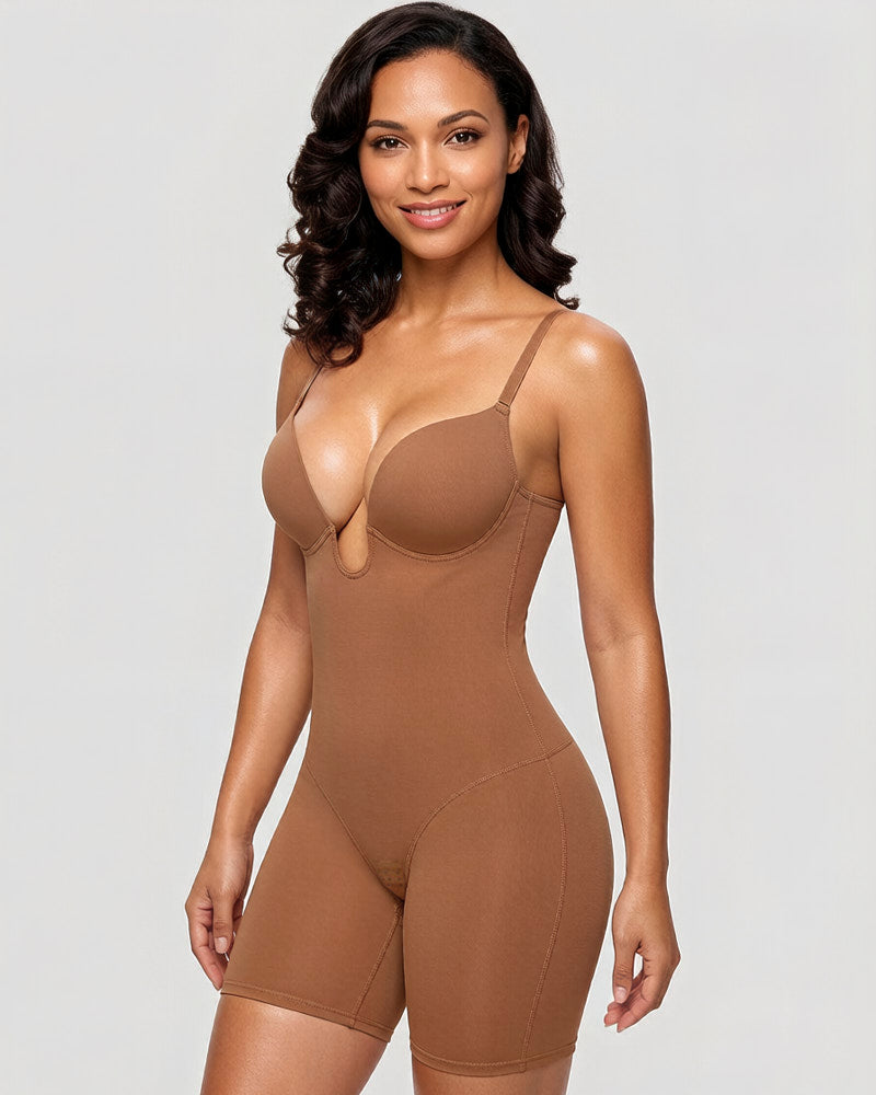 Women's U Plunge Strapless Bodysuit for Bridal Wear