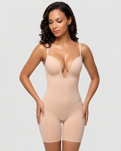 Women's U Plunge Strapless Bodysuit for Bridal Wear