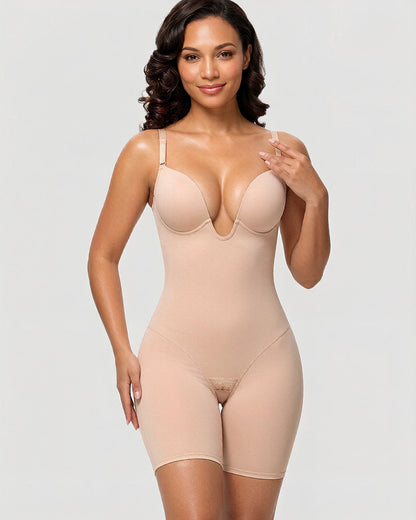 Women's U Plunge Strapless Bodysuit for Bridal Wear