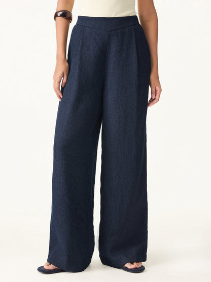 Women's Wide Leg Pant with Pockets for Warm-Weather Workdays