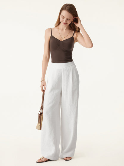 Women's Wide Leg Pant with Pockets for Warm-Weather Workdays